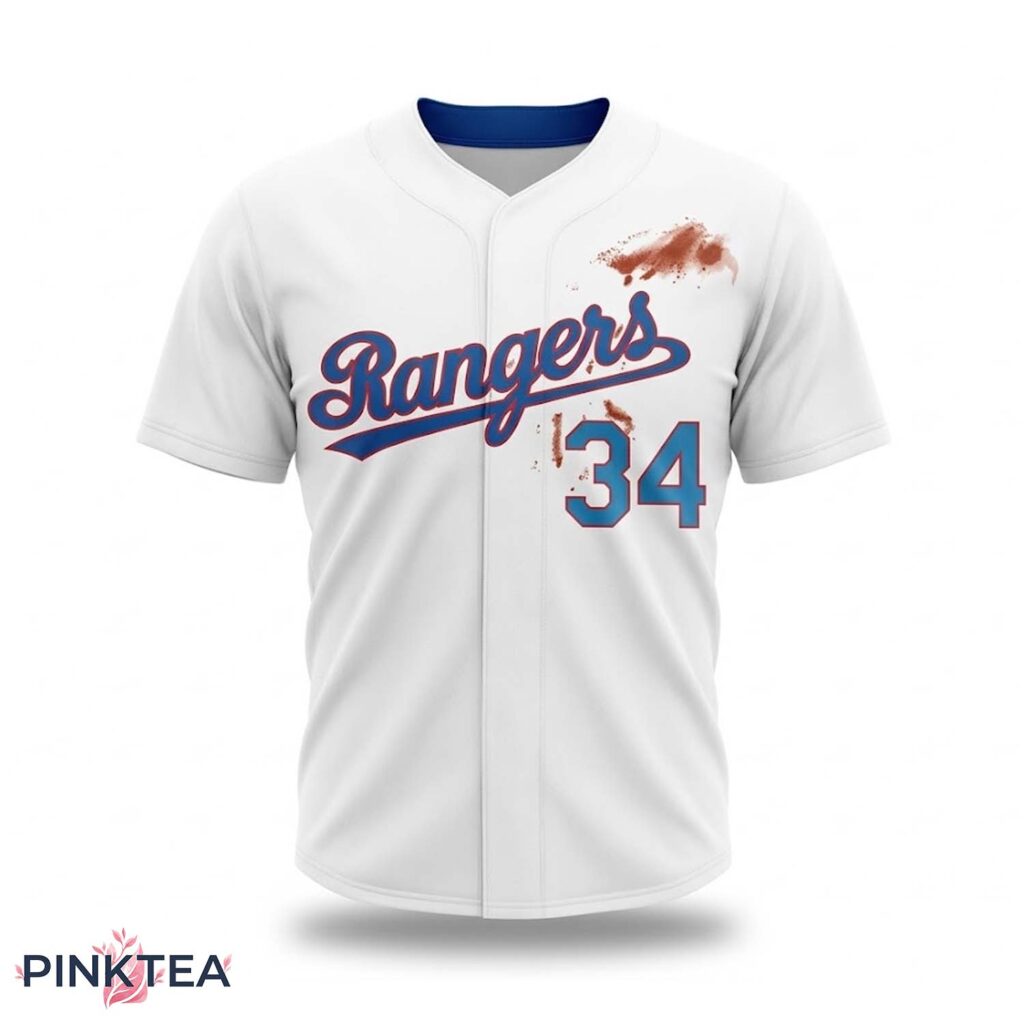 Texas Rangers Nolan Ryan Bloody Jersey
