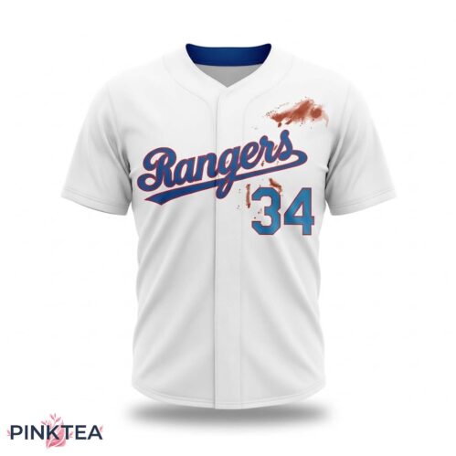 Texas Rangers Nolan Ryan Bloody Jersey